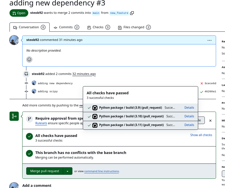 Successfuly workflow