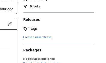 GitHub releases